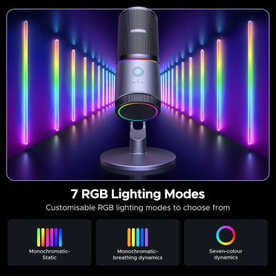 Мікрофон UGREEN CM769 Desktop USB Microphone RGB 24-bit 96kHz ANS Мікрофон UGREEN CM769 Desktop USB Microphone RGB 24-bit 96kHz ANS