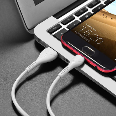 Кабель HOCO X37 USB to Micro 2.4A, 1m, PVC, PVC connectors, White Кабель HOCO X37 USB to Micro 2.4A, 1m, PVC, PVC connectors, White