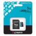 Карта пам'яті microSDXC (UHS-1 U3) Kingston Canvas Go! Plus 1Tb class 10 A2 V30 (R200MB/s, W-160MB/s) (adapter SD)