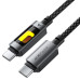 Кабель ACEFAST C21-03, Type-C to Type-C, 60W, 1.2m, Nylon, Aluminum Alloy connectors, Black Кабель ACEFAST C21-03, Type-C to Type-C, 60W, 1.2m, Nylon, Aluminum Alloy connectors, Black