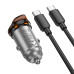 Автомобільний зарядний пристрій HOCO NZ16 Rigorous single port PD30W car charger set(C to C) Metal Grey Автомобільний зарядний пристрій HOCO NZ16 Rigorous single port PD30W car charger set(C to C) Metal Grey