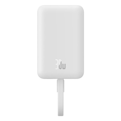 Зовнішній акумулятор Baseus Magnetic Mini Wireless Fast Charge Power Bank Type-C Edition 10000mAh 30W Stellar White Зовнішній акумулятор Baseus Magnetic Mini Wireless Fast Charge Power Bank Type-C Edition 10000mAh 30W Stellar White