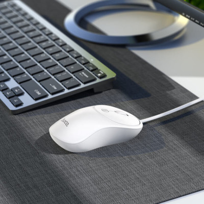 Миша HOCO GM13 Esteem business wired mouse White Миша HOCO GM13 Esteem business wired mouse White