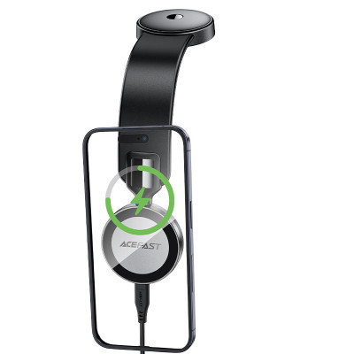 Автотримач для телефона з БЗП ACEFAST D37 magnetic wireless charging car holder for dashboard Black Автотримач для телефона з БЗП ACEFAST D37 magnetic wireless charging car holder for dashboard Black