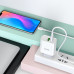 Мережевий зарядний пристрій з кабелем HOCO C80A Rapido PD20W+QC3.0 charger set (Type-C TO Type-C)(EU) White