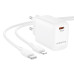 Сетевое зарядное устройство BOROFONE BN28 Fuente single port PD30W charger (EU) White Сетевое зарядное устройство BOROFONE BN28 Fuente single port PD30W charger (EU) White