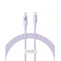 Кабель Baseus Gem Fast-Charging Data Cable USB-C to iP 20W 2m Nebula Purple Кабель Baseus Gem Fast-Charging Data Cable USB-C to iP 20W 2m Nebula Purple