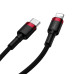 Кабель Baseus Cafule Cable Type-C to iP PD 20W 1m Red+Black Кабель Baseus Cafule Cable Type-C to iP PD 20W 1m Red+Black