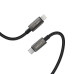 Кабель ACEFAST C23-01, USB to iP, 30W,1.2m, Nylon, Zinc alloy + TPE connectors, Black Кабель ACEFAST C23-01, USB to iP, 30W,1.2m, Nylon, Zinc alloy + TPE connectors, Black