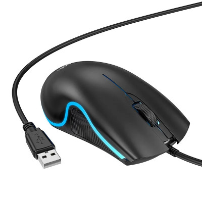 Миша HOCO GM19 Enjoy gaming luminous wired mouse Black Миша HOCO GM19 Enjoy gaming luminous wired mouse Black