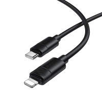 Кабель BOROFONE BX123 Leya PD30W silicone charging data cable iP Black Кабель BOROFONE BX123 Leya PD30W silicone charging data cable iP Black