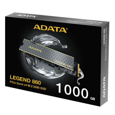 Накопичувач SSD M.2 ADATA LEGEND 860 1TB 2280 PCIe Gen 4x4 3D NAND Read/Write: 6000/4000 MB/sec