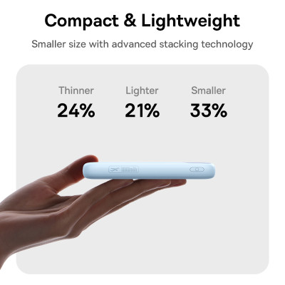 Зовнішній акумулятор Baseus EnerFill FC11 Digital Display Power Bank with Dual Built-in Cables 10000mAh 22.5W Cosmic Black