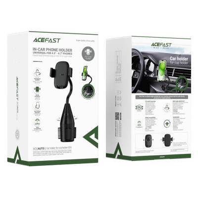 Автотримач для телефона ACEFAST D24 car holder for cup holder Black Автотримач для телефона ACEFAST D24 car holder for cup holder Black