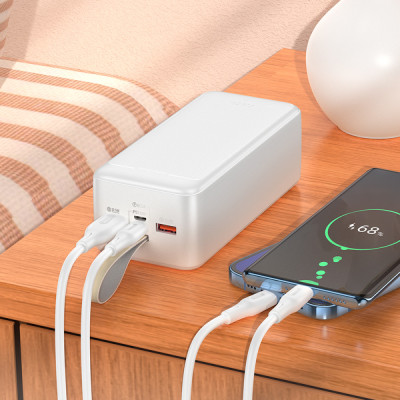 Зовнішній акумулятор HOCO J111C Smart charge PD30W power bank(40000mAh) White