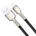 Кабель Baseus Cafule Series Metal Data Cable USB to IP 2.4A 2m Black Кабель Baseus Cafule Series Metal Data Cable USB to IP 2.4A 2m Black