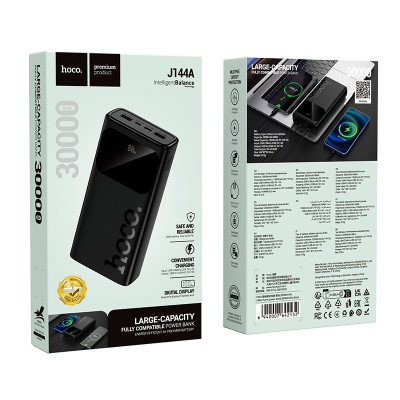 Внешний аккумулятор HOCO J144A Hymn power bank(30000mAh) Black