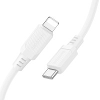 Кабель BOROFONE BX115 Lotto PD silicone charging data cable iP White