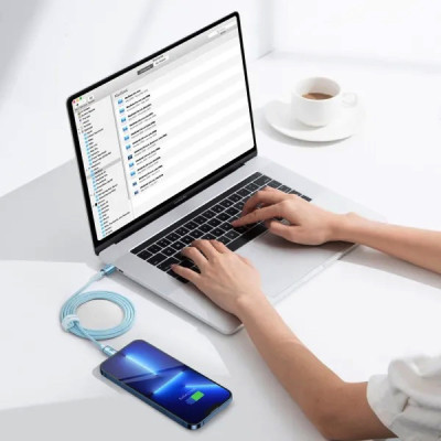 Кабель Baseus Gem Fast-Charging Data Cable USB-C to iP 20W 2m Galaxy Blue Кабель Baseus Gem Fast-Charging Data Cable USB-C to iP 20W 2m Galaxy Blue