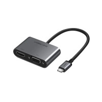 USB-хаб UGREEN USB-C to HDMI + VGA +USB 3.0 Adapter with PD (Space Gray) USB-хаб UGREEN USB-C to HDMI + VGA +USB 3.0 Adapter with PD (Space Gray)