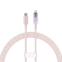 Кабель Baseus Explorer Series Fast Charging Cable with Smart Temperature Control Type-C to iP 20W 1m Pink Кабель Baseus Explorer Series Fast Charging Cable with Smart Temperature Control Type-C to iP 20W 1m Pink