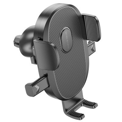 Автотримач для телефона BOROFONE BH92 Grand one-button car holder(air outlet) Black