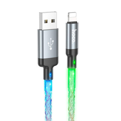 Кабель HOCO U112 Shine charging data cable for iP Gray Кабель HOCO U112 Shine charging data cable for iP Gray