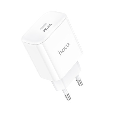 Мережевий зарядний пристрій HOCO C76A Pro Majestic single port PD30W charger White Мережевий зарядний пристрій HOCO C76A Pro Majestic single port PD30W charger White