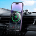 Автотримач для телефона з БЗП HOCO HW26 Jacques metal magnetic wireless fast charging car holder Black metal gray Автотримач для телефона з БЗП HOCO HW26 Jacques metal magnetic wireless fast charging car holder Black metal gray