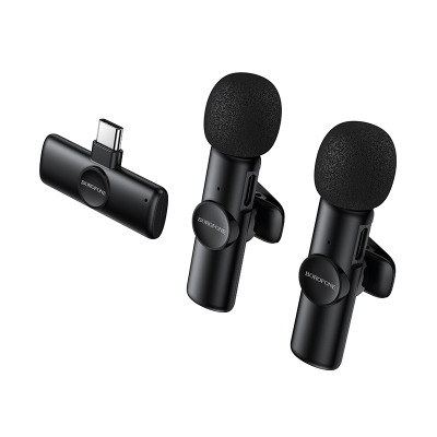 Бездротова мікрофонна система BOROFONE BFK16A Winner dual-mic (Type-C) Black