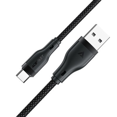 Кабель ACEFAST C8-04 USB-A to USB-C charging data cable 1.2 м Black Кабель ACEFAST C8-04 USB-A to USB-C charging data cable 1.2 м Black