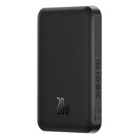 Зовнішній акумулятор Baseus Magnetic Mini Wireless Fast Charge Power Bank 5000mAh 20W Cluster Black(With Simple Series Charging Cable Type-C to Type-C Зовнішній акумулятор Baseus Magnetic Mini Wireless Fast Charge Power Bank 5000mAh 20W Cluster Black(With Simple Series Charging Cable Type-C to Type-C