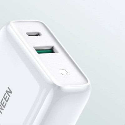 Мережевий зарядний пристрій UGREEN CD170 38W USB-C Wall Charger EU (White) (UGR-60468)