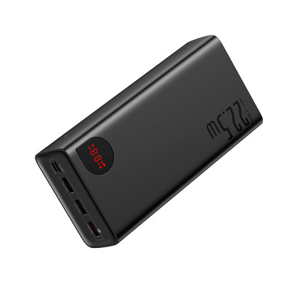Зовнішній акумулятор Baseus Adaman Digital Display Fast Charge Power Bank 40000mAh 22.5W Black