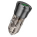 Автомобільний зарядний пристрій BOROFONE BZ23 Noble single-port QC3.0 car charger Transparent Black Автомобільний зарядний пристрій BOROFONE BZ23 Noble single-port QC3.0 car charger Transparent Black