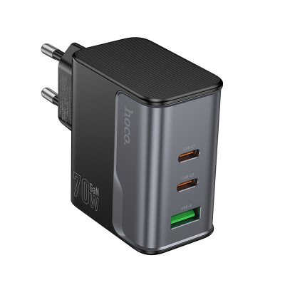 Мережевий зарядний пристрій HOCO CS75A Star Speed PD70W(2C1A) charger midnight black