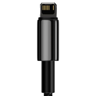 Кабель Baseus Tungsten Gold Fast Charging Data Cable USB to iP 2.4A 2m Black Кабель Baseus Tungsten Gold Fast Charging Data Cable USB to iP 2.4A 2m Black