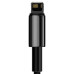 Кабель Baseus Tungsten Gold Fast Charging Data Cable USB to iP 2.4A 2m Black Кабель Baseus Tungsten Gold Fast Charging Data Cable USB to iP 2.4A 2m Black