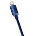 Кабель Baseus Crystal Shine Series Fast Charging Data Cable Type-C to iP 20W 1.2m Blue Кабель Baseus Crystal Shine Series Fast Charging Data Cable Type-C to iP 20W 1.2m Blue