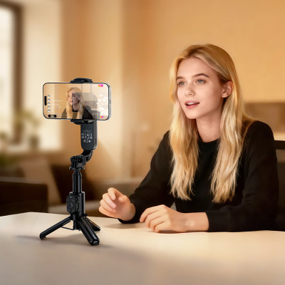 Селфі-трипод HOCO K90 Feliz single-axis live broadcast holder Black