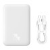 Зовнішній акумулятор Baseus Magnetic Mini Air Wireless Fast Charge Power Bank 6000mAh 20W Stellar White(With Simple Series Charging Cable Type-C to Зовнішній акумулятор Baseus Magnetic Mini Air Wireless Fast Charge Power Bank 6000mAh 20W Stellar White(With Simple Series Charging Cable Type-C to