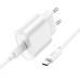Мережевий зарядний пристрій з кабелем HOCO C109A(PD20W) Fighter single port PD20W charger set(C to C) White Мережевий зарядний пристрій з кабелем HOCO C109A(PD20W) Fighter single port PD20W charger set(C to C) White
