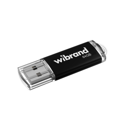 Флеш-накопичувач Wibrand USB 2.0 Cougar 64Gb Black Флеш-накопичувач Wibrand USB 2.0 Cougar 64Gb Black