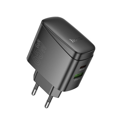 Мережевий зарядний пристрій HOCO CS63A Bright PD65W (1A1C) charger (EU) Black