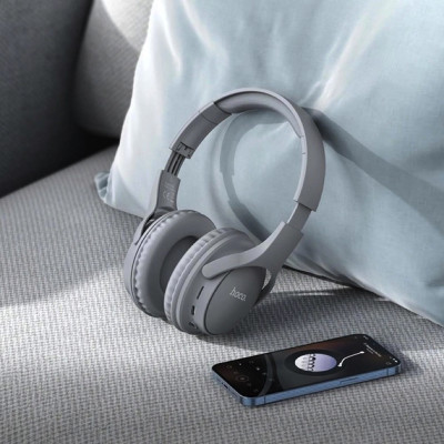 Бездротові накладні навушники HOCO W40 Mighty BT headphones Gray