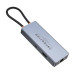 USB-хаб HOCO HB51 Wow 6-in-1 multi-function converter (HDTV+RJ45+PD+USB3.0*3) Deep Space Gray