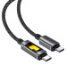 Кабель ACEFAST C21-03, Type-C to Type-C, 60W, 1.2m, Nylon, Aluminum Alloy connectors, Black Кабель ACEFAST C21-03, Type-C to Type-C, 60W, 1.2m, Nylon, Aluminum Alloy connectors, Black