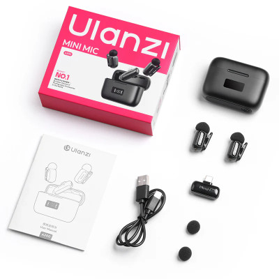 Бездротова мікрофонна система Ulanzi A200 Mini Mic Black Бездротова мікрофонна система Ulanzi A200 Mini Mic Black