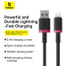 Кабель Baseus Dura Series Fast Charging Cable USB to iP 2.4A 1m Red+Black