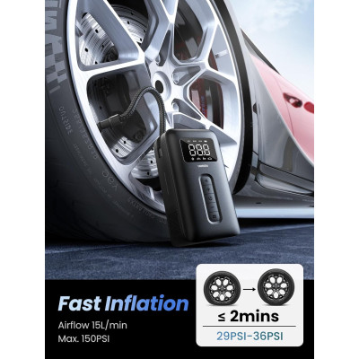 Автомобільний насос UGREEN CD259 Portable Tire Inflator Автомобільний насос UGREEN CD259 Portable Tire Inflator